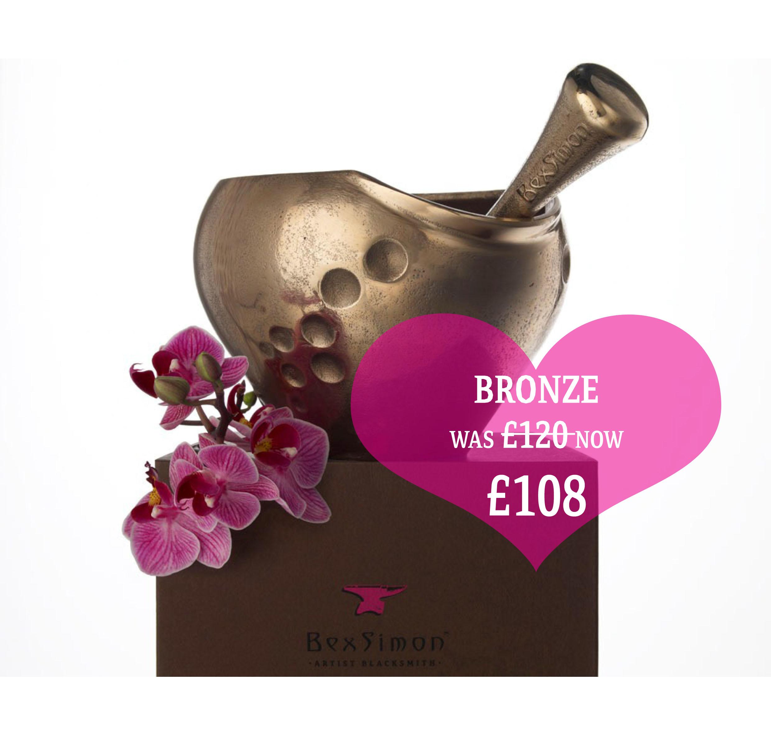 Bronze pestle and mortar offer Bronze pestle and mortar offer