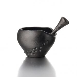 Cast iron pestle and mortar