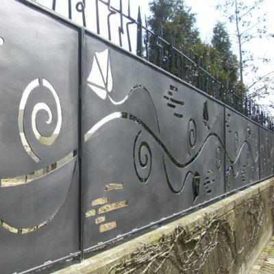 Milton Keynes public art railings